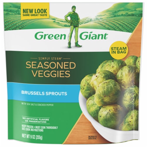 Green Giant Simply Steam Seasoned Veggies, Brussels Sprouts (Frozen)