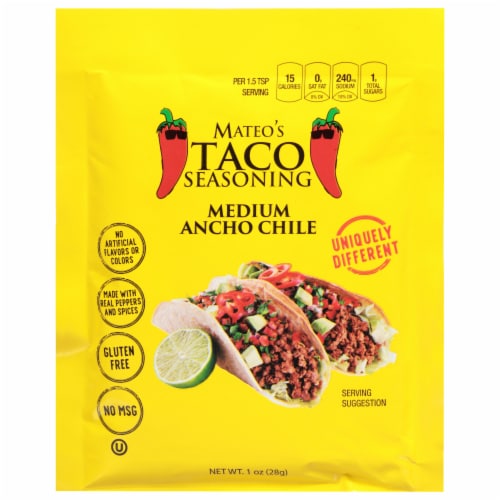 Mateo's Medium Ancho Chile Taco Seasoning