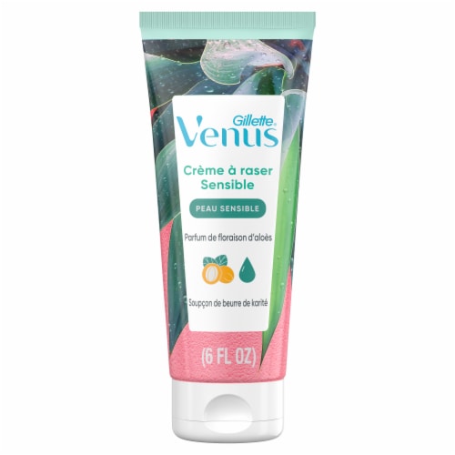 Gillette Venus Sensitive Shave Cream, Aloe Bloom Scented, 6 oz