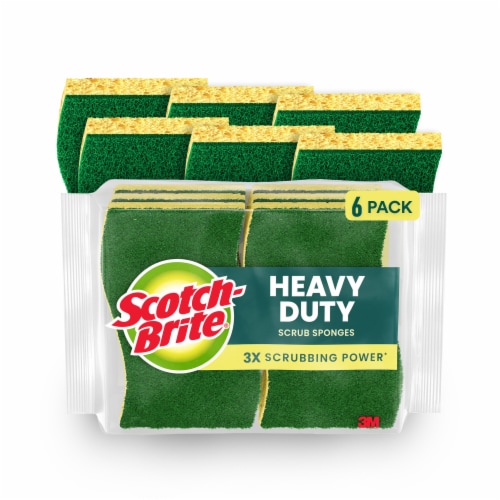 Scotch-Brite® Heavy Duty Scrub Sponge, 6/Pack