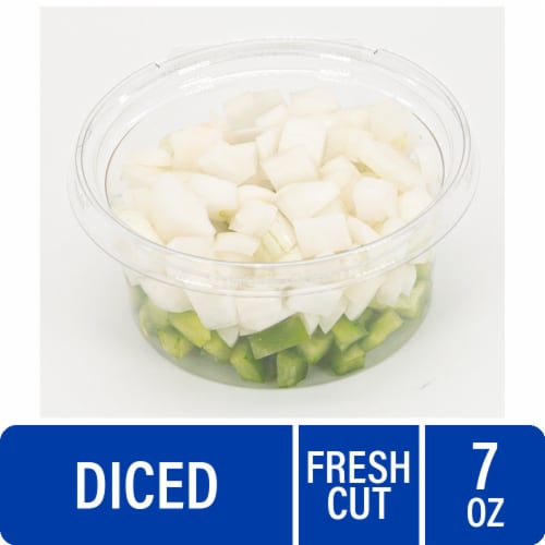 Diced Peppers With White Onions Fresh Cut In Store Daily