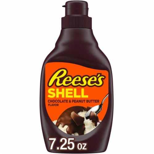 REESE'S Chocolate Peanut Butter Shell Topping Bottle