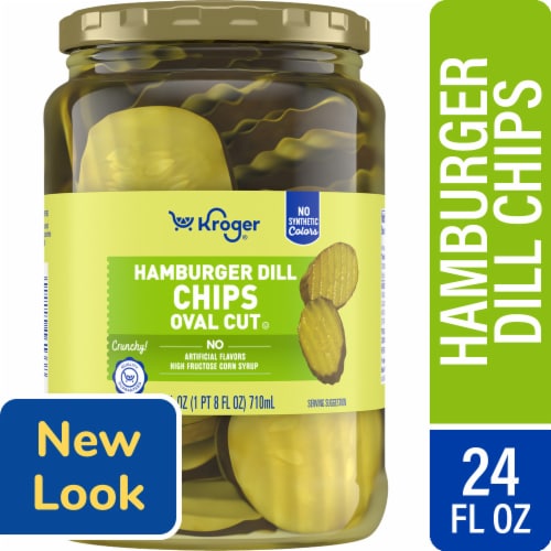 Kroger® Hamburger Dill Oval Cut Pickle Chips