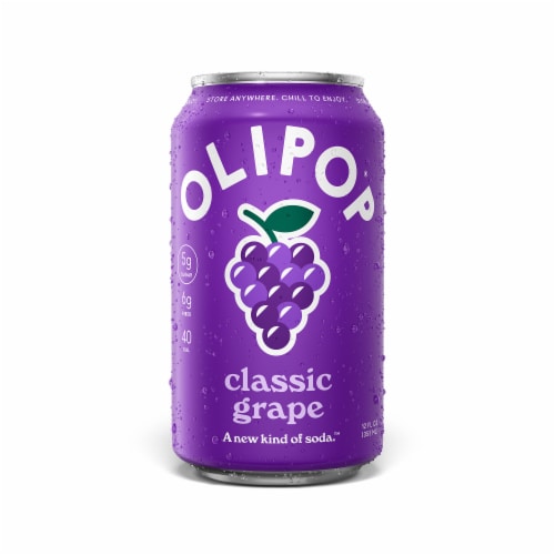 Olipop® Classic Grape Prebiotic Soda Can, Shelf Stable