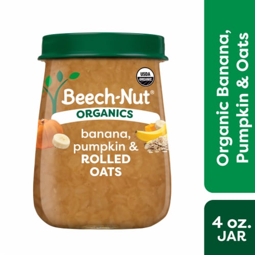 Beech-Nut Organics Stage 3 Organic Baby Food, Banana Pumpkin & Oats