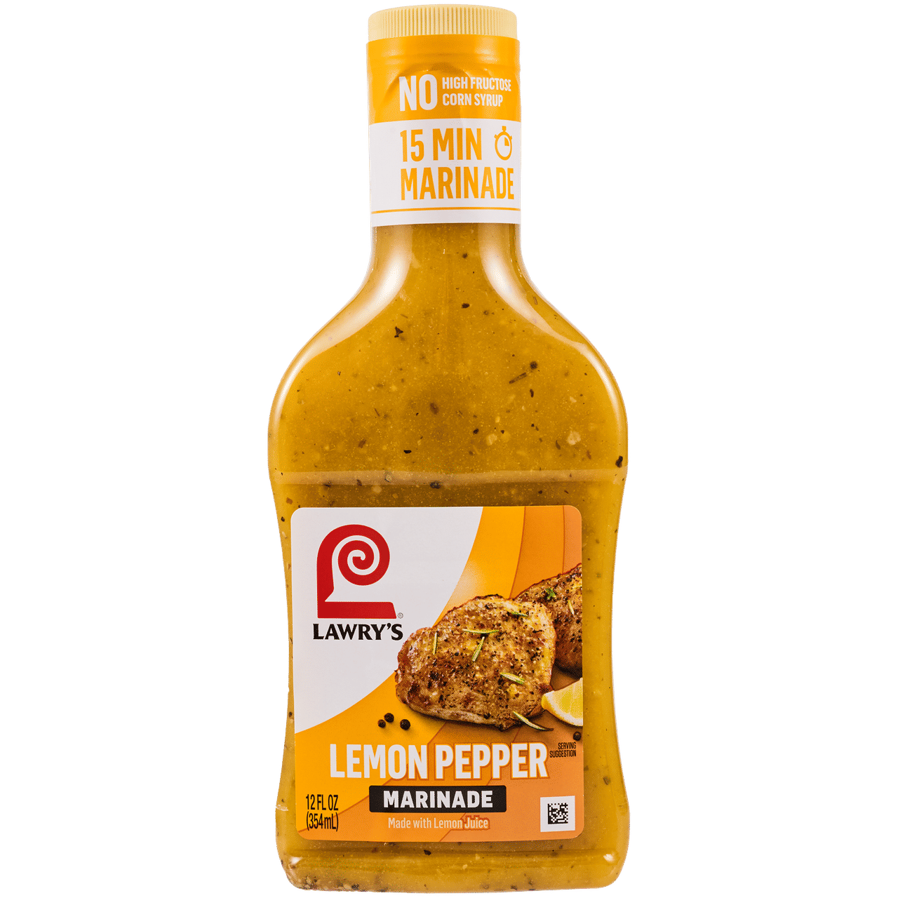 Lawry's Lemon Pepper With Lemon Marinade, 12 fl oz