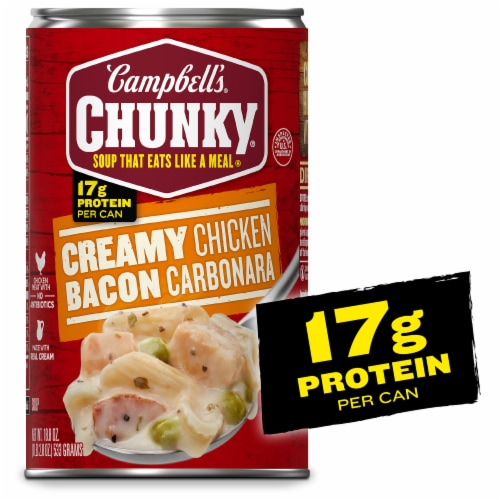 Campbell's Chunky Creamy Chicken Bacon Carbonara Soup 18.8 oz Can