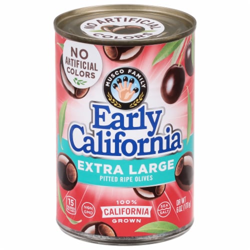 Early California® Extra Large Pitted Ripe Black Olives