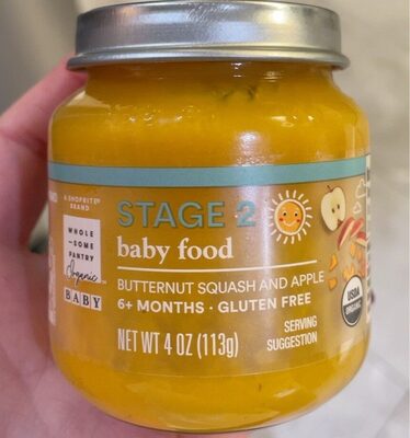 Wholesome pantry Org St 2 baby food BN Squash & Ap