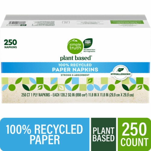 Simple Truth® Plant Based 100% Recycled Paper Napkins