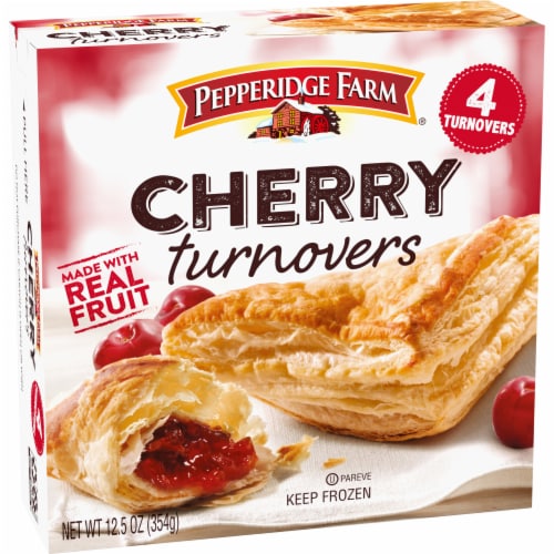 Pepperidge Farm Cherry Turnovers Pastries, 4-Count 12.5 oz Box