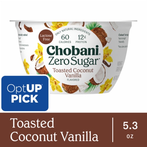 Chobani® Zero Sugar Toasted Coconut Vanilla Greek Yogurt Cup