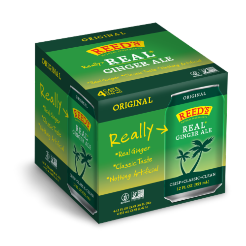 Reed's® 4 Pack Cans Real Ginger Ale