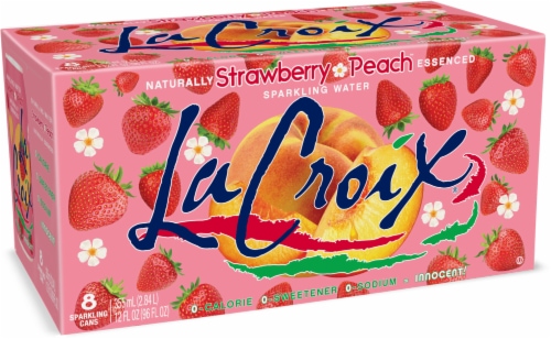 LaCroix Sparkling Water, Strawberry Peach, 12 Fl Oz (Pack of 8)