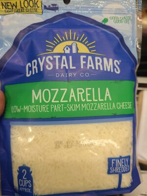 Crystal Farms Mozzarella Part-Skim Shredded 8oz pk