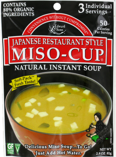 Edward & Son Miso-Cup Instant Soup 3 Count