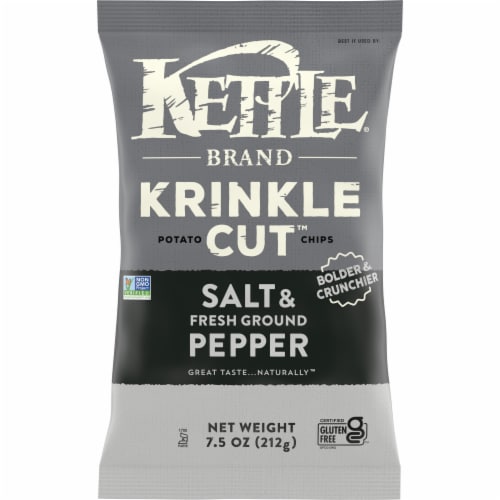 Kettle Brand® Krinkle Cut Salt & Fresh Ground Pepper Potato Chips