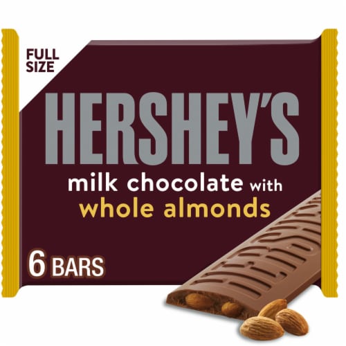HERSHEY'S Milk Chocolate with Whole Almonds Candy Bars