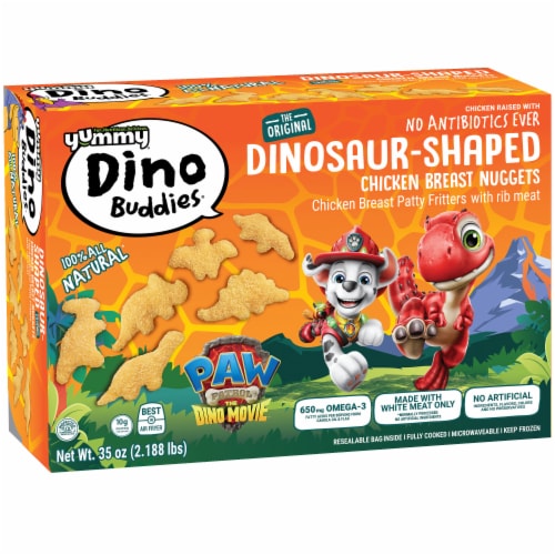 Yummy Dino Buddies Dinosaur-Shaped Chicken Breast Nuggets, 35 oz