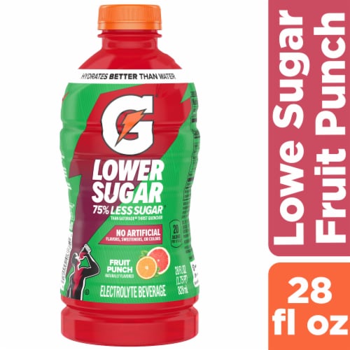 Gatorade® Lower Sugar Fruit Punch Sports Drink Bottle