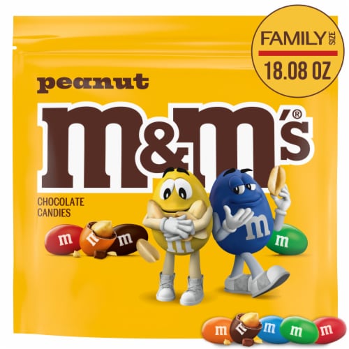 M&M'S, Peanut Milk Chocolate Candies, 18.08 Oz Bag