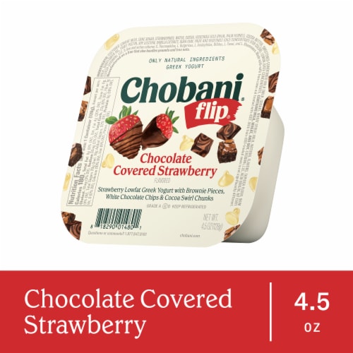 Chobani Flip Greek Chocolate Covered Strawberry Yogurt 4.5 oz