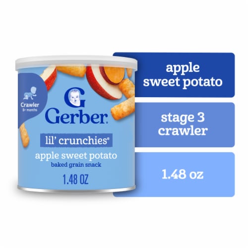 GERBER HEALTHY SNACKS Lil Crunchies Apple Sweet Potato 1.48oz
