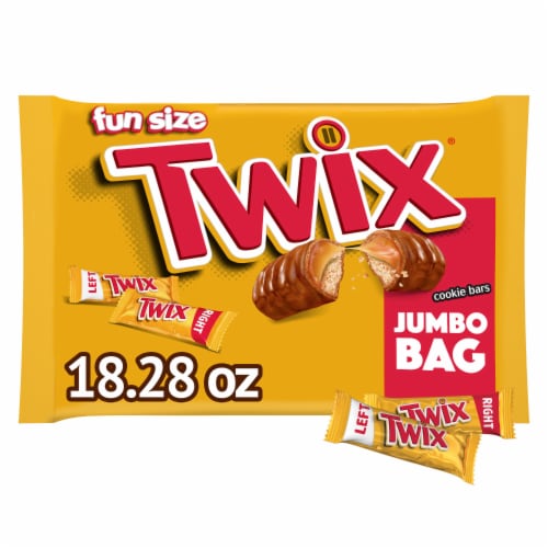 Twix Caramel Fun Size Chocolate Cookie Candy Bag