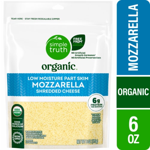 Simple Truth Organic® Low Moisture Part Skim Mozzarella Shredded Cheese