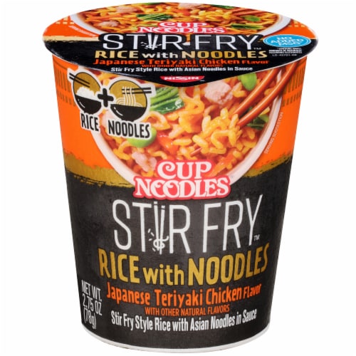 Nissin Cup Noodles Stir Fry Japanese Teriyaki Chicken Flavor Rice with Noodles