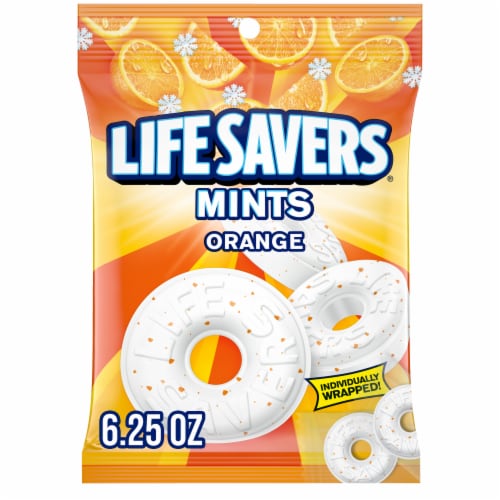 Life Savers Orange Breath Mints Hard Candy Bag