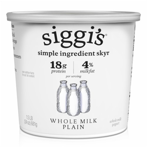 siggi’s Icelandic Skyr Whole Milk Yogurt, Plain