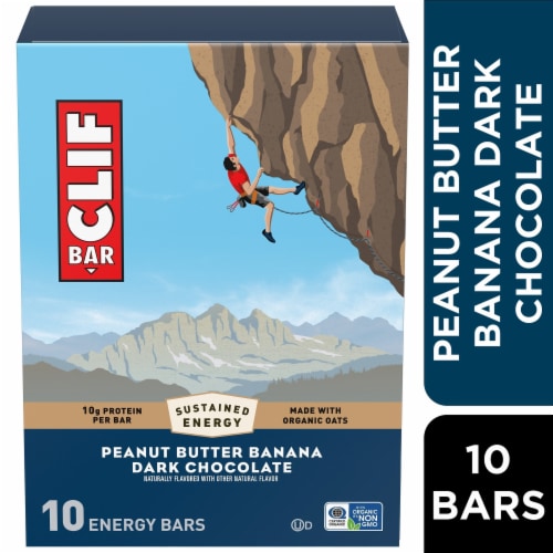 CLIF BAR Peanut Butter Banana with Dark Chocolate Energy Protein Bars