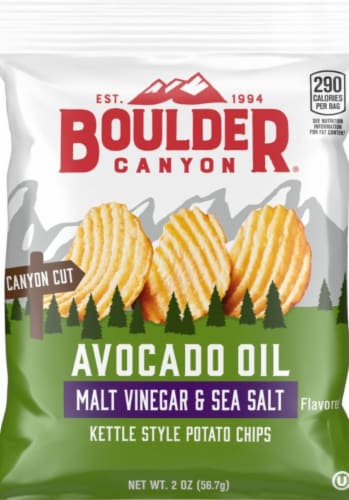 Boulder Canyon® Avocado Oil Malt Vinegar & Sea Salt Kettle Style Potato Chips