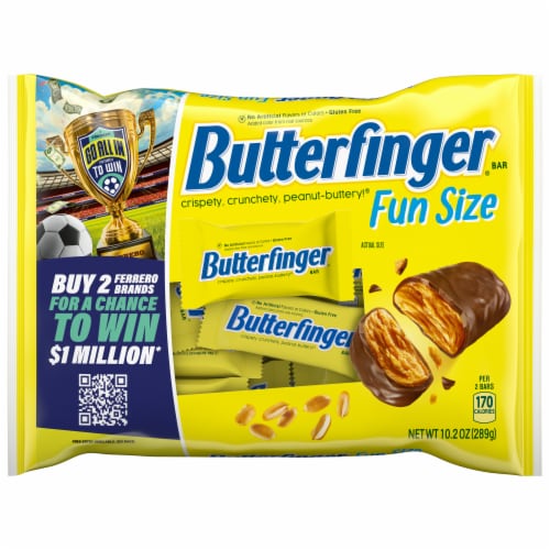 Butterfinger Fun Size Candy Bars Crispety Crunchety Peanut-Buttery