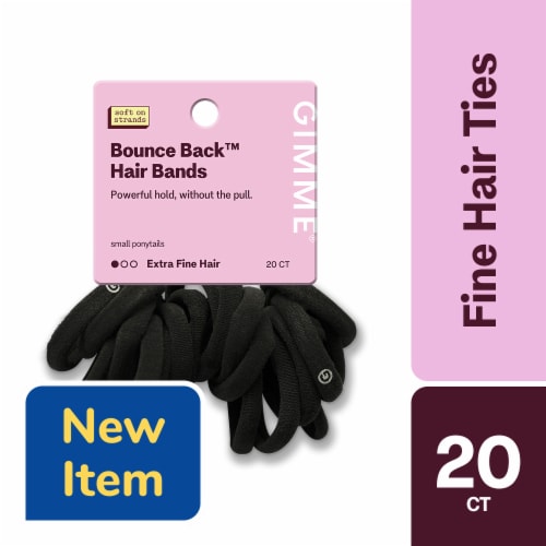 Gimme® Beauty Bounce Back™ Extra Fine Hair Tie Bands - Black