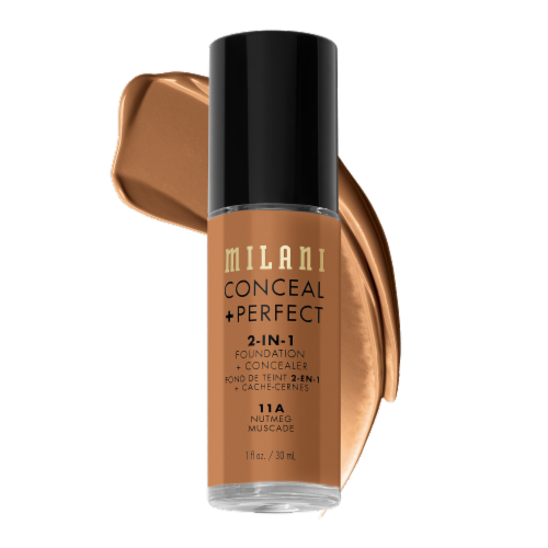 Milani Conceal + Perfect 2-in-1 Foundation & Concealer Medium to Full Coverage 11A Nutmeg