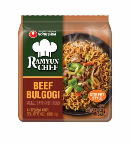 Nongshim Ramyun Chef Bulgogi Stir Fry Noodles with Sauce