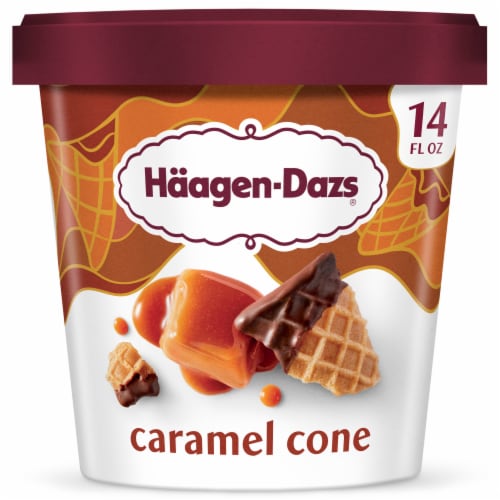 Haagen Dazs Caramel Cone Ice Cream, 14 Oz