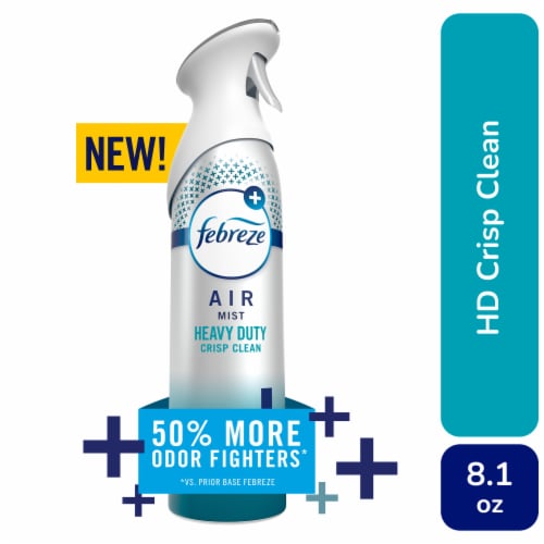 Febreze Air Mist Air Freshener Odor Fighting Room Spray Heavy Duty Crisp Clean Scent