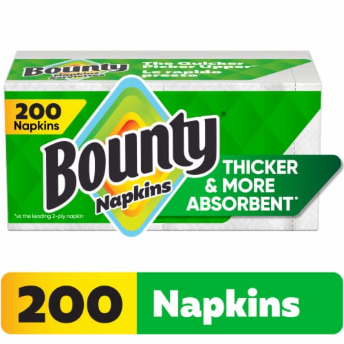 Bounty White Paper Napkins