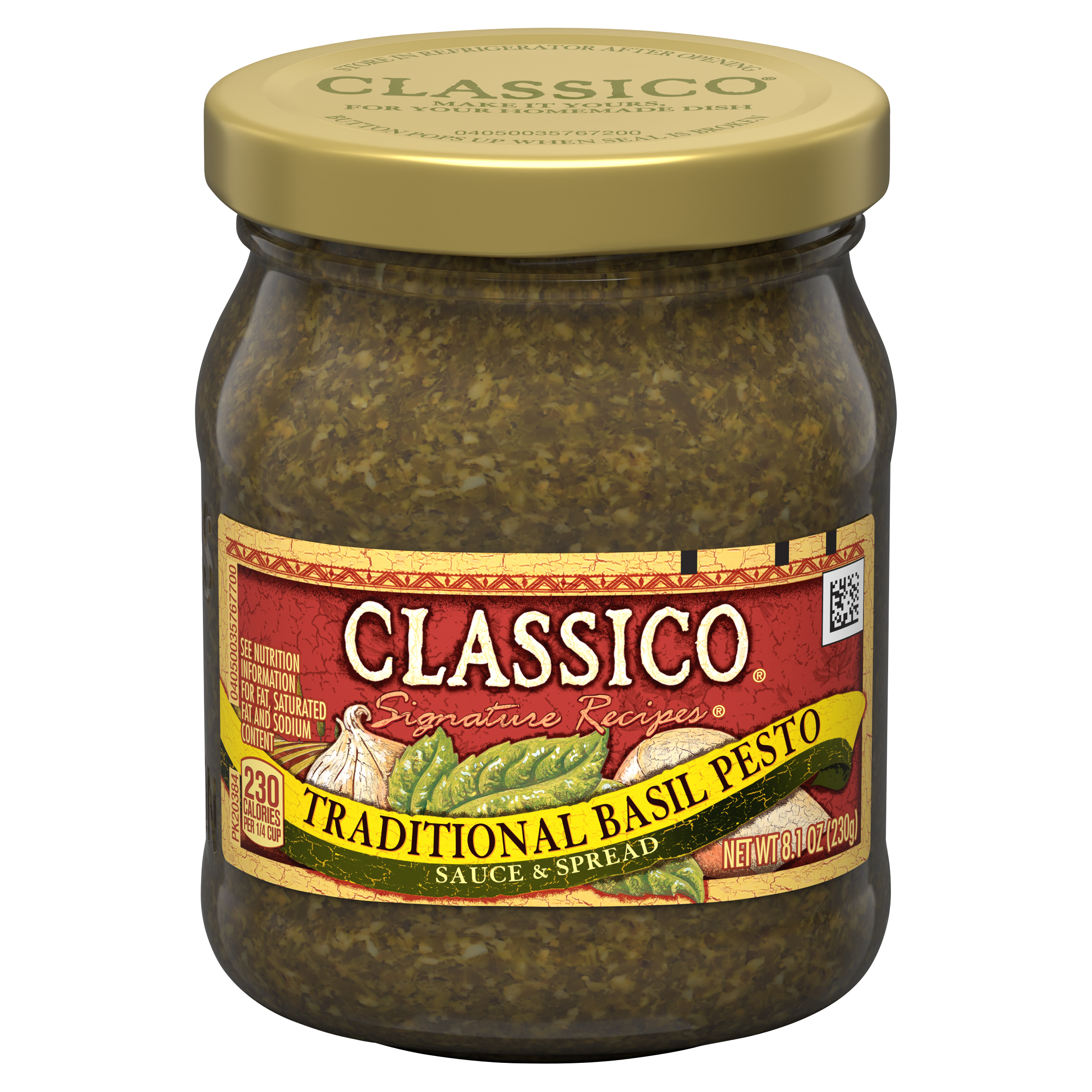 Traditional Basil Pesto Sauce & Spread