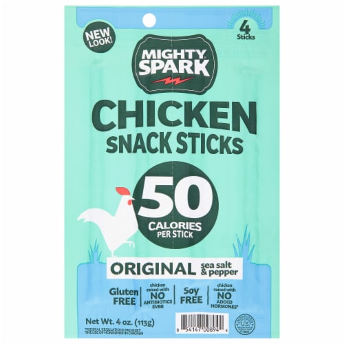 Mighty Spark Original Sea Salt & Pepper Chicken Snack Stick 4 ea