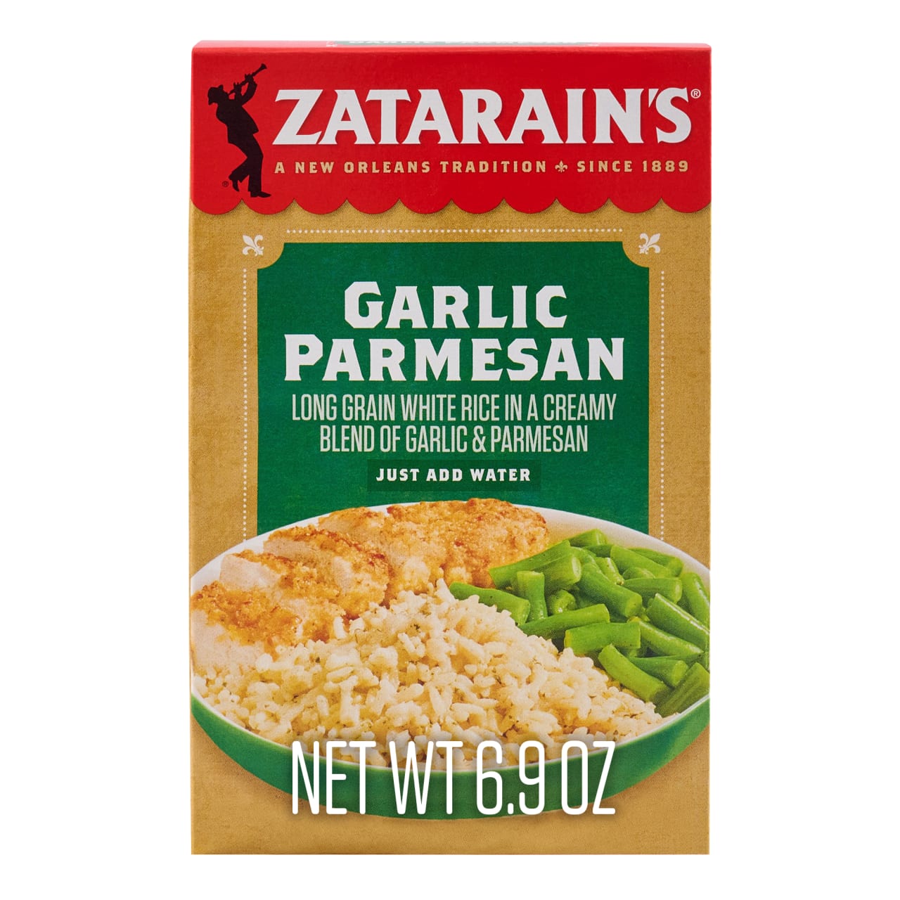 Zatarain's Garlic Parmesan Long Grain White Rice, 6.9 oz