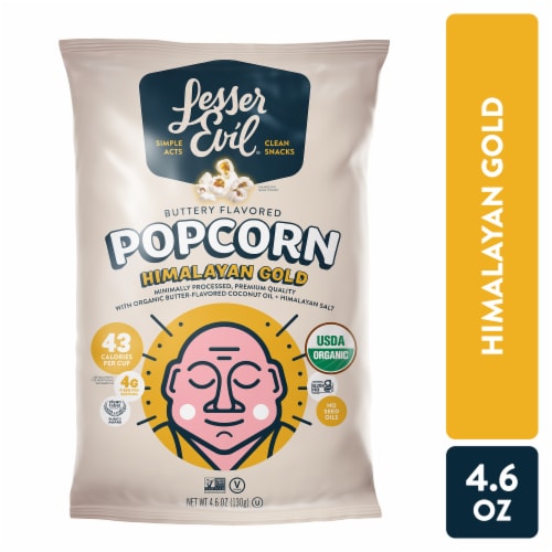 LesserEvil, Himalayan Gold, Organic Popcorn, 4.6 oz