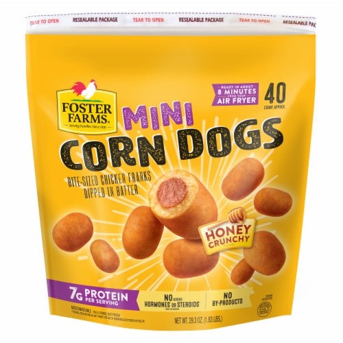Foster Farms Honey Crunchy Mini Corn Dogs, Frozen - 40 ct