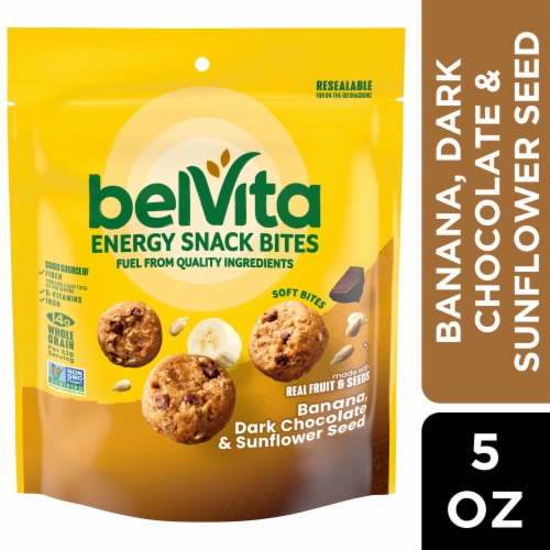 belVita Energy Bites Banana Dark Chocolate and Sunflower Seed
