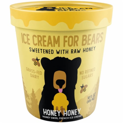 Ice Cream For Bears Honey Honey Honey Swirl Honey Sweetened Ice Cream Pint