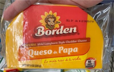 Borden Nl Mild Longhorn Style Ched Cheese 8oz bl