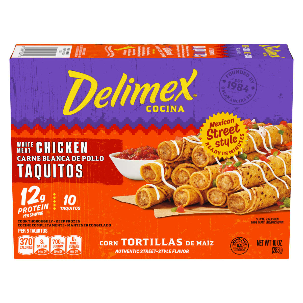 Real Chicken Corn Taquitos Frozen Snacks